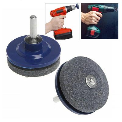 1Pc Lawn Mower Power Drill Knife Blade Scissors Sharpener Head Grinding Tool