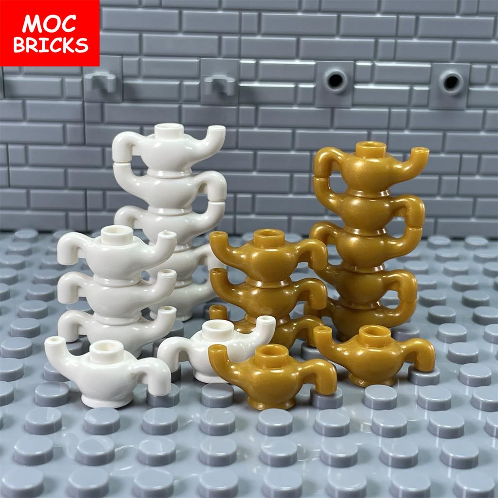 MOC Blocks Teapot Utensil Cup Chinese KUNG FU Tea Genie Lamp 98383 Learning Construction bricks Action figure Toy kid gift idea