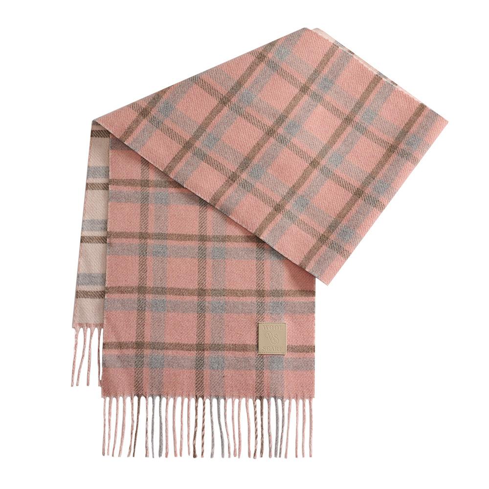 New Fashion Plaid 11 Scarf Women's Autumn and Winter Warm Tassel Shawl Versatile Student Scarf Men