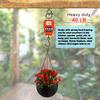 Crochets de suspension carrés, 12 pièces, crochets Anti-chute pour bonsaï avec boucles de sécurité pour guirlandes lumineuses en corde de bonsaï