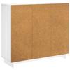 High Gloss White Sideboard 85.5 X 31 X 75 Cm Engineered Wood