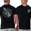 U.S Marines Never Surrender TShirt 2 Sided Tactical Handgun Dog Tag Graphic Tee