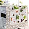 1PC Microwave Oven Machine Washable Cloth Cover Multi-purpose Cotton Linen 100*35cm Grease Proof Cover Kitchen Decor Dust Cover