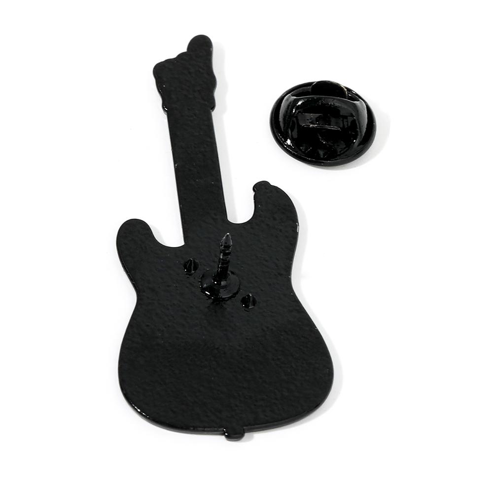 7Styles Hip Hop Gun Roses Theme Enamel Brooches Skull Cross Guitar Tape Shaped Music Pins