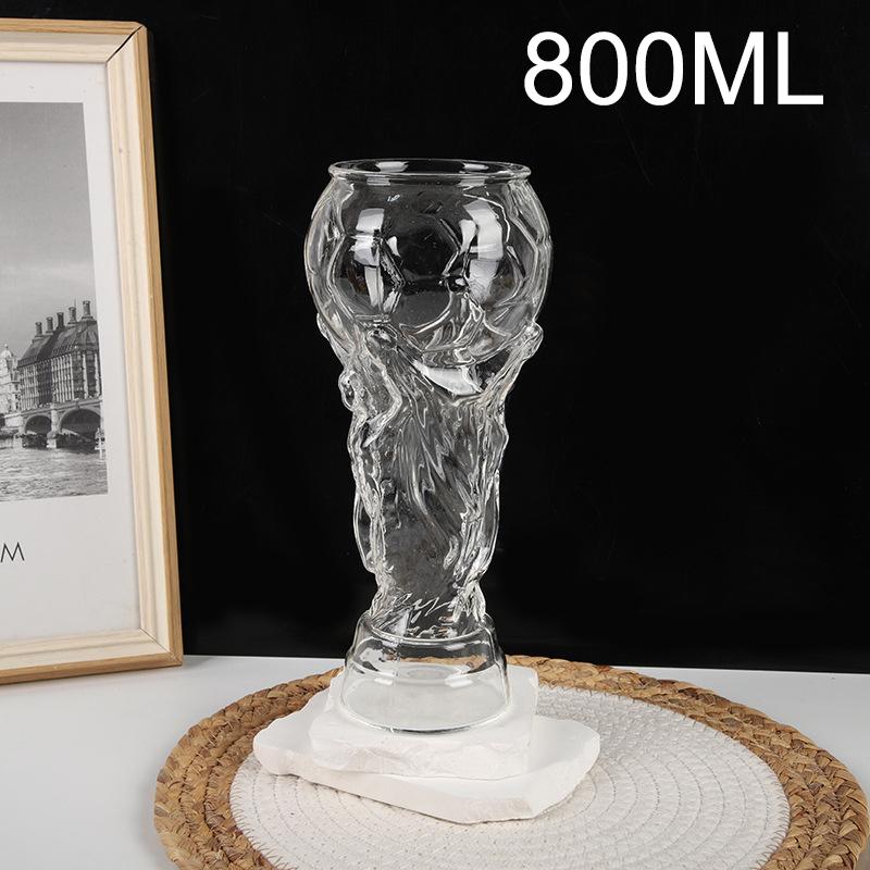 Football Trophy Shaped Beer Cup Heat-Resistant Glass Beer Mug For Bar Fans Family Gatherings Bar Pub Party Fan Gifts Drinkware