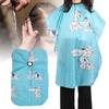 Cartoon Children Hairdressing Apron Hair Cutting Dyeing Adjustable Gown Cape Blue 110 X 80cm