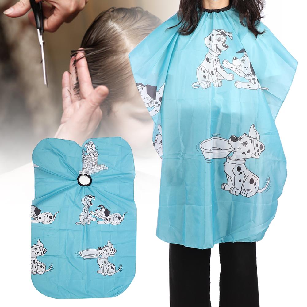 Cartoon Children Hairdressing Apron Hair Cutting Dyeing Adjustable Gown Cape Blue 110 X 80cm