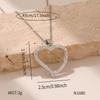 Women's Premium Titanium Steel Clavicle Necklace with Heart Pendant - Non-Fading, Simple, Elegant Design