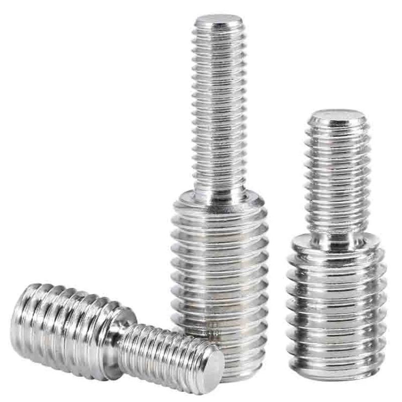 304 Stainless Steel Male To Male Thread Adapter M3-M20 Double End Conversion Screw Bolt Connector