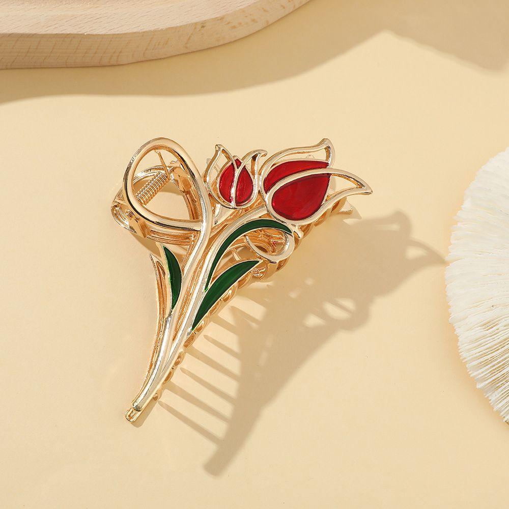 

Crabs Clip Temperament For Girls Flower Hairgrip Shark Clip Korean Ponytail Holder Women Hair Claws золотой