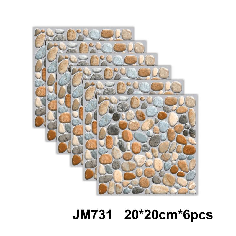 Self-Adhesive Marble Wall Tiles - Waterproof Stickers for Kitchen Backsplashes, Bathrooms, Living Rooms, Easy to Install and Rem