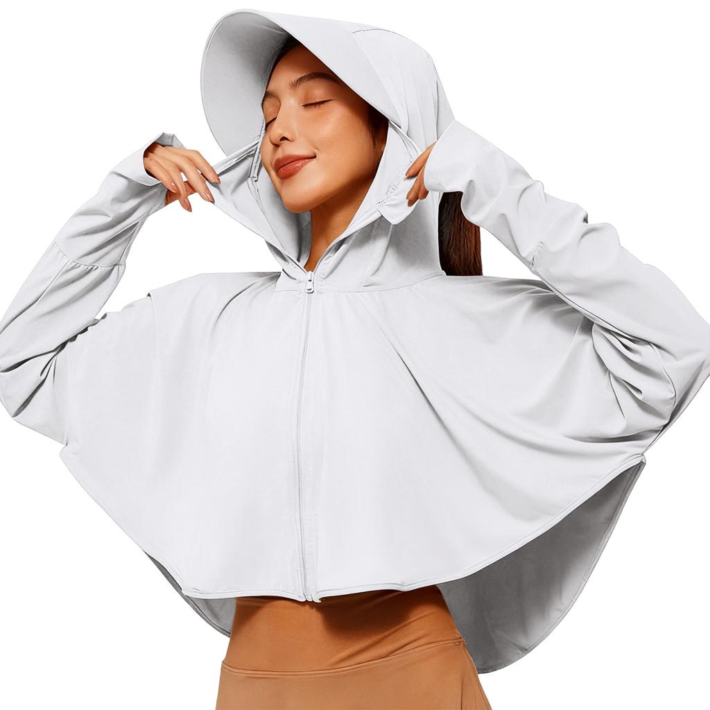 Women's Ice Silk UV Thin Breathable Loose-fitting Cycling Sun Clothing