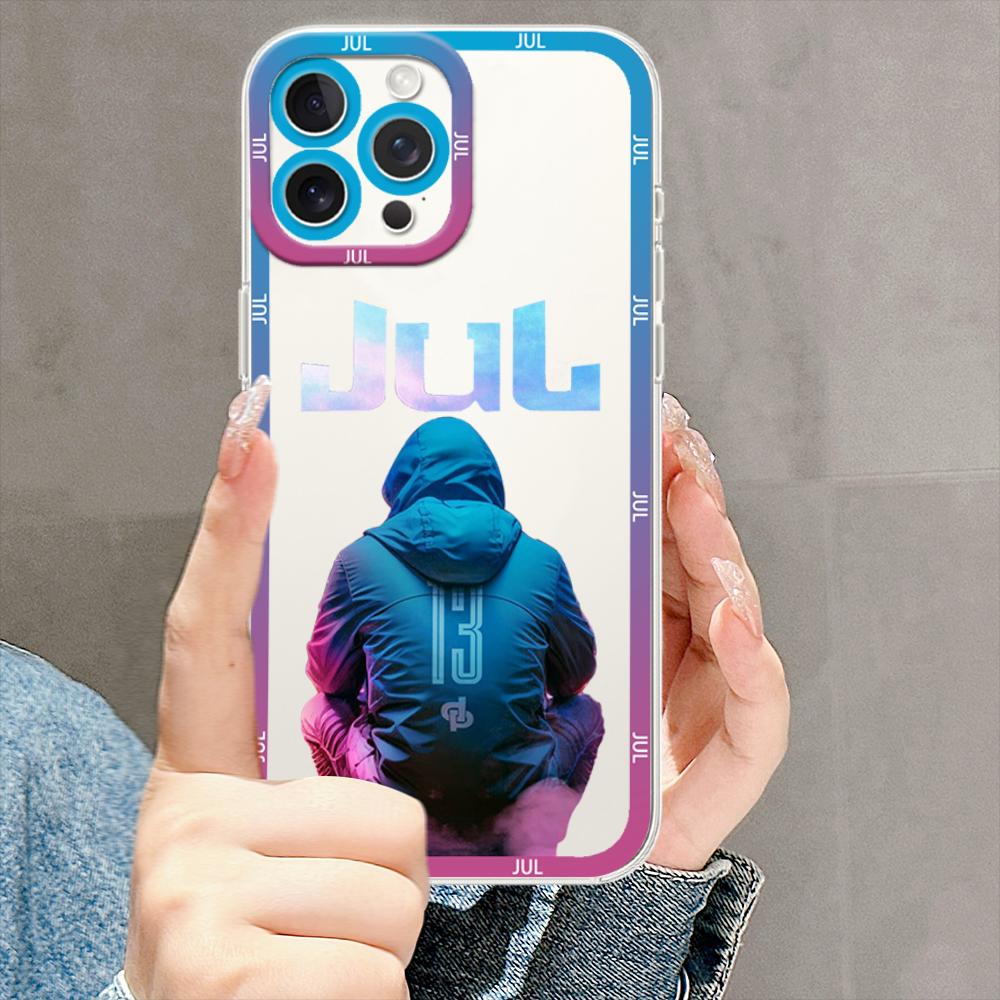 Jul Rapper 13 ORGANISE Phone Case For iPhone Transparent Border Soft Shell 11 12 13 Mini 14 15 16 Pro Max