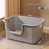 Extra-Large Splash-Proof Semi-Enclosed Cat Litter Box for Maine Coons