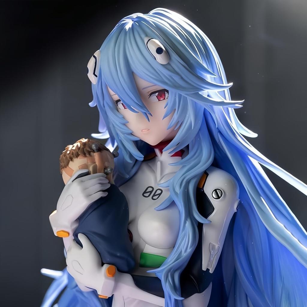 Neon Genesis New Theatrical Edition Collectible Rei Holiday Anime Unofficial Evangelion Figure, Non-Scale, Ayanami, Plastic, Pre-Painted Figure,