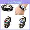 Fashionable Leather Bracelet For Men And Women Israeli Palestinian Russian Ukrainian American And More