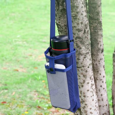 Water Bottle Bag with Strap Mesh Water Bottle Holder Crossbody Sling Bag Adjustable Water Bottle Carrier for Walking Sports Hiking Camping