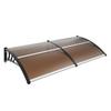 Window Door Awning Canopy 80" X 40", UPF 50+ Polycarbonate Entry Door Outdoor Window Awning Exterior, Front Door Overhang Awning for Sun Shutter, UV,