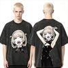 2026 Summer Hot Sale Anime Call Of The Night Nazuna Nanakusa Washed T-shirt Harajuku Oversized Unisex Loose Streetwear T-shirt