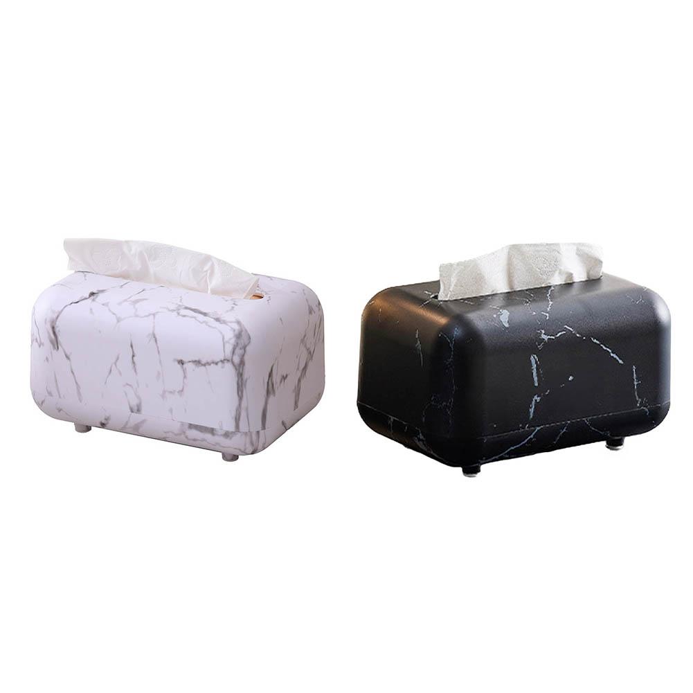 Decorative Tissue Box for Contemporary Homes Smooth Marble Like Finish Enhances Interior Aesthetic in Any Room