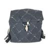 Old Travel Line Backpack Bag Backpack Nylon Black/White