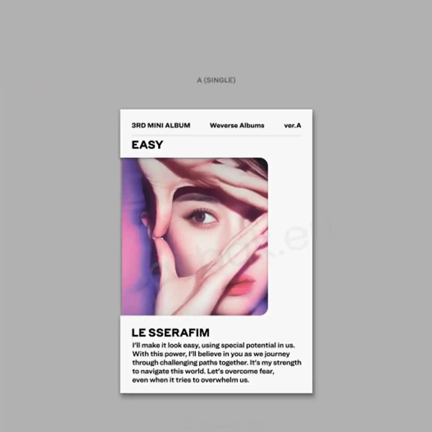 

LE SSERAFIM - [EASY] третій міні-альбом WEVERSE Single