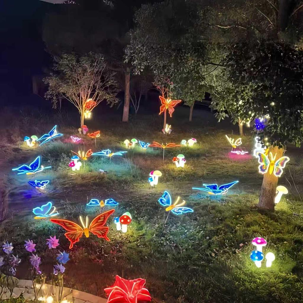 Dynamic Waterproof Outdoor LED Butterfly Tree Hanging Lights