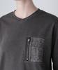 AVIREX L/S FADE WASH MA-1 POCKET women's S 410 charcoal 783-4230605