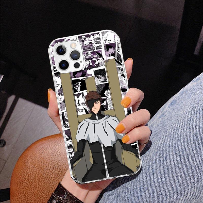 Aizen Sousuke Bleach Phnoe Case for Iphone 17 Air 16 16E 11 12 13 Mini 14 Plus 15 Pro Max 7 8 + SE 2020 Phone Cover Coque 16 15