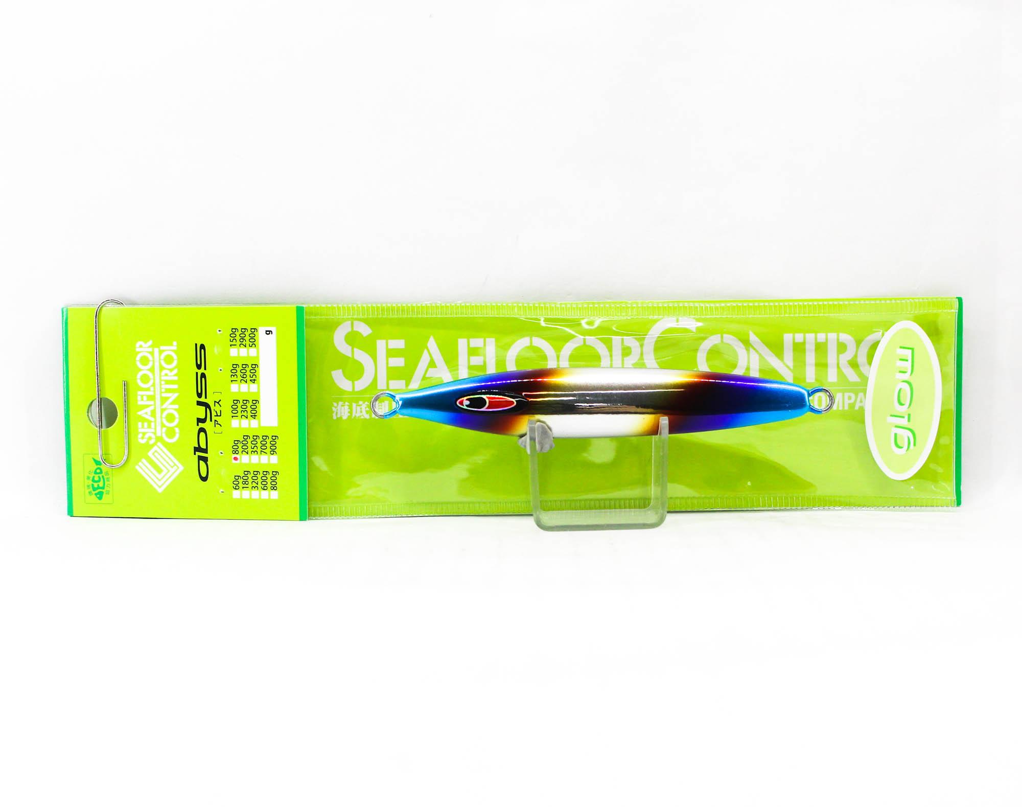 Seafloor Control Metal Jig Abyss 80 grams Titan Zebra Glow (7712)