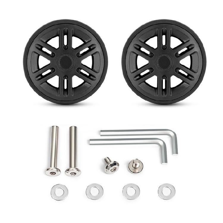 2PCS Plastic Suitcase Replacement Rollers Quiet Wheels Easy Install Assembly Practical Travel Luggage Casters