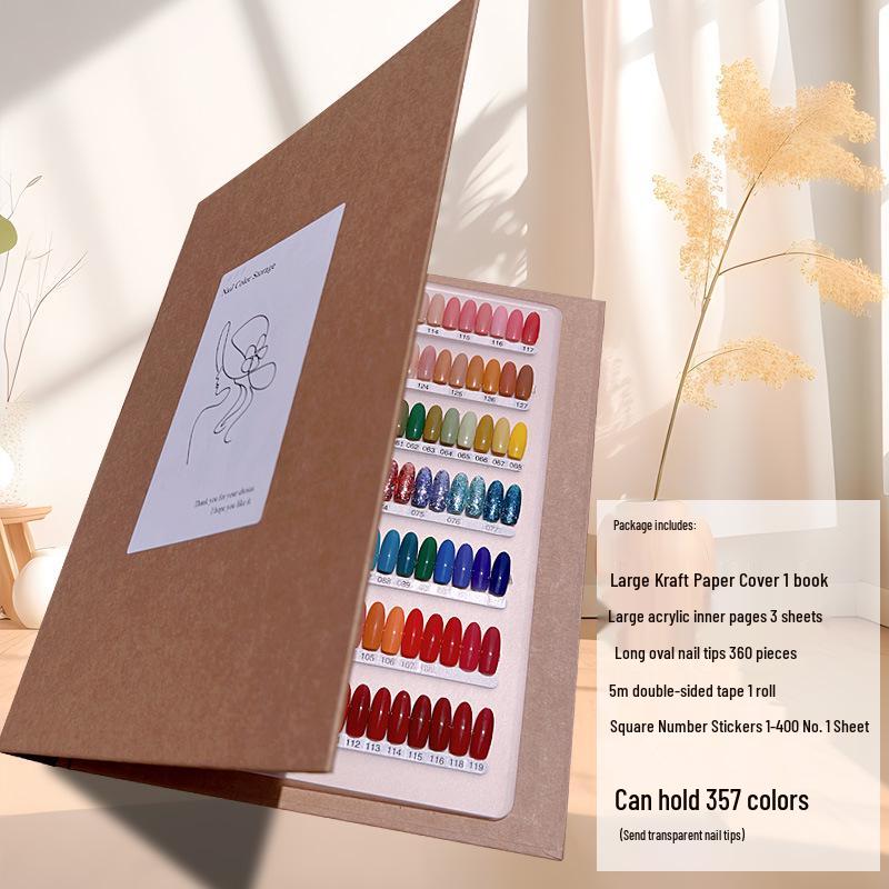 

Книга-свотч для носимых цветов лака для ногтей на отдельных листах - Продвинутый дисплей для цветовой палитры