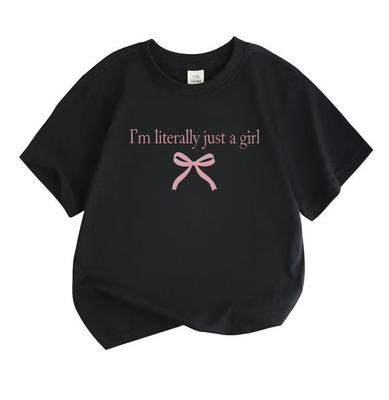 Toddler Kids 100% Cotton Crew Neck Short Sleeve T-Shirt, I'm