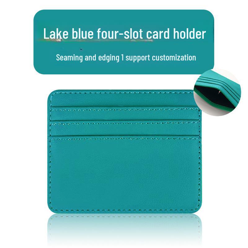 Exquisite Anti-Theft RFID Leather PU Card Holder: Universal, Spacious, & Stylish for Women