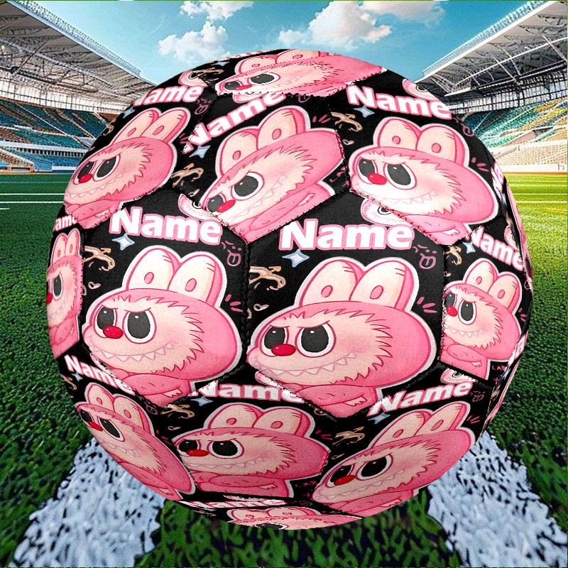 Custom Name Personalized Labubu Print Size 5 Soccer Ball Training & Match Football, for Team, Kicking, Gift for Football Enthusiasts