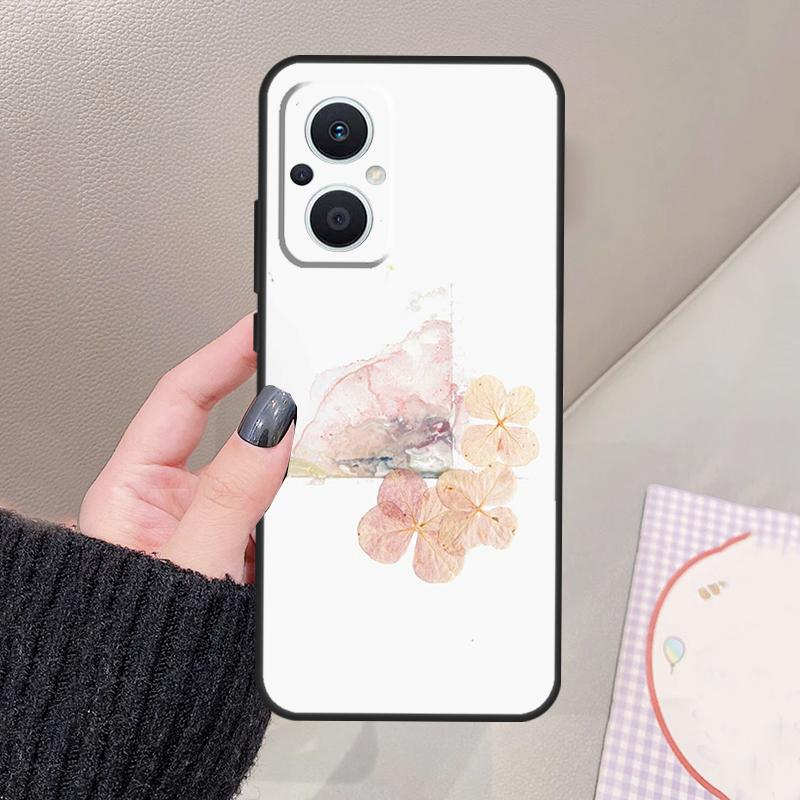 Flowers Pressed Funda For OPPO Reno 12 F 11F 13F 14F 10 13 14 15 Pro 7 8 Lite OPPO Find X8 X6 X5 X9 Pro Case