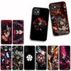 Funda Coque Cover for Apple iPhone 16 11 13 14 15 Pro Max 7 6 8 Plus SE2 SE3 + 16E SE 2022 Phone Case Black Clover