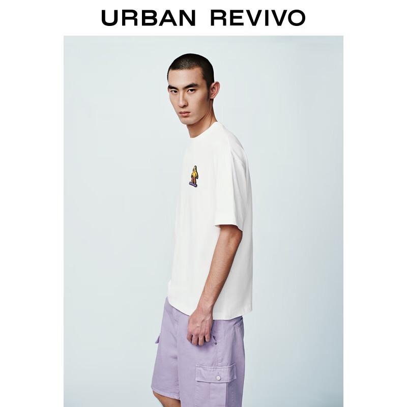 UR 2025 Autumn Men's Graphic Cotton Loose Short Sleeve T-Shirt