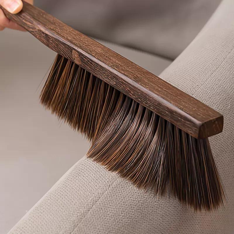 Cleaning Wooden Handle Brush - Long Handled Soft Bristled Brush, Used For Cleaning Cars/Beds/Sofas/Furniture, Dust Removal Brush