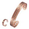 1Pc Magnetic Copper Bracelet Vintage Bracelet Ring Copper Bracelet Bracelet  Energy Bracelet, Size Adjustable