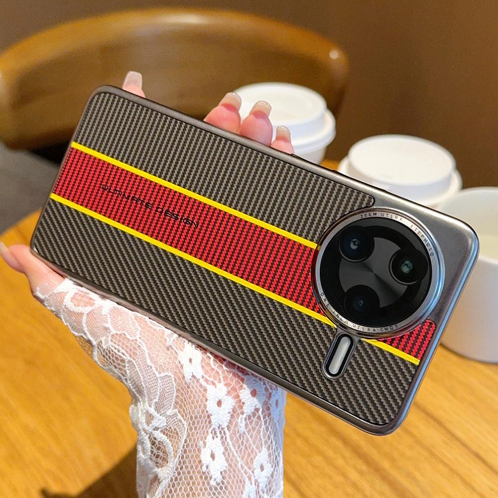 For Xiaomi Redmi K80 5G/Poco F7 Pro 5G Case Fiber Texture Leather+PC Phone Cover