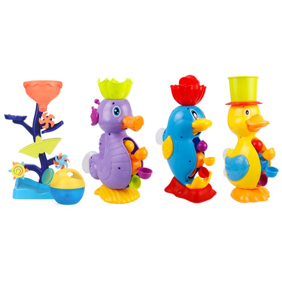 Bade-Angelset mit Schlaufenmund Dinosaurier, Wasserspritzender Dinosaurier Spielzeug und Gelbes Quietscheentchen Für Kleinkinder zur Fähigkeitsentwicklung und Unterhaltung