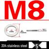 Double-Stacked Interlocking Toothed Anti-Slip Lock Washer 304 Stainless Steel DIN25201