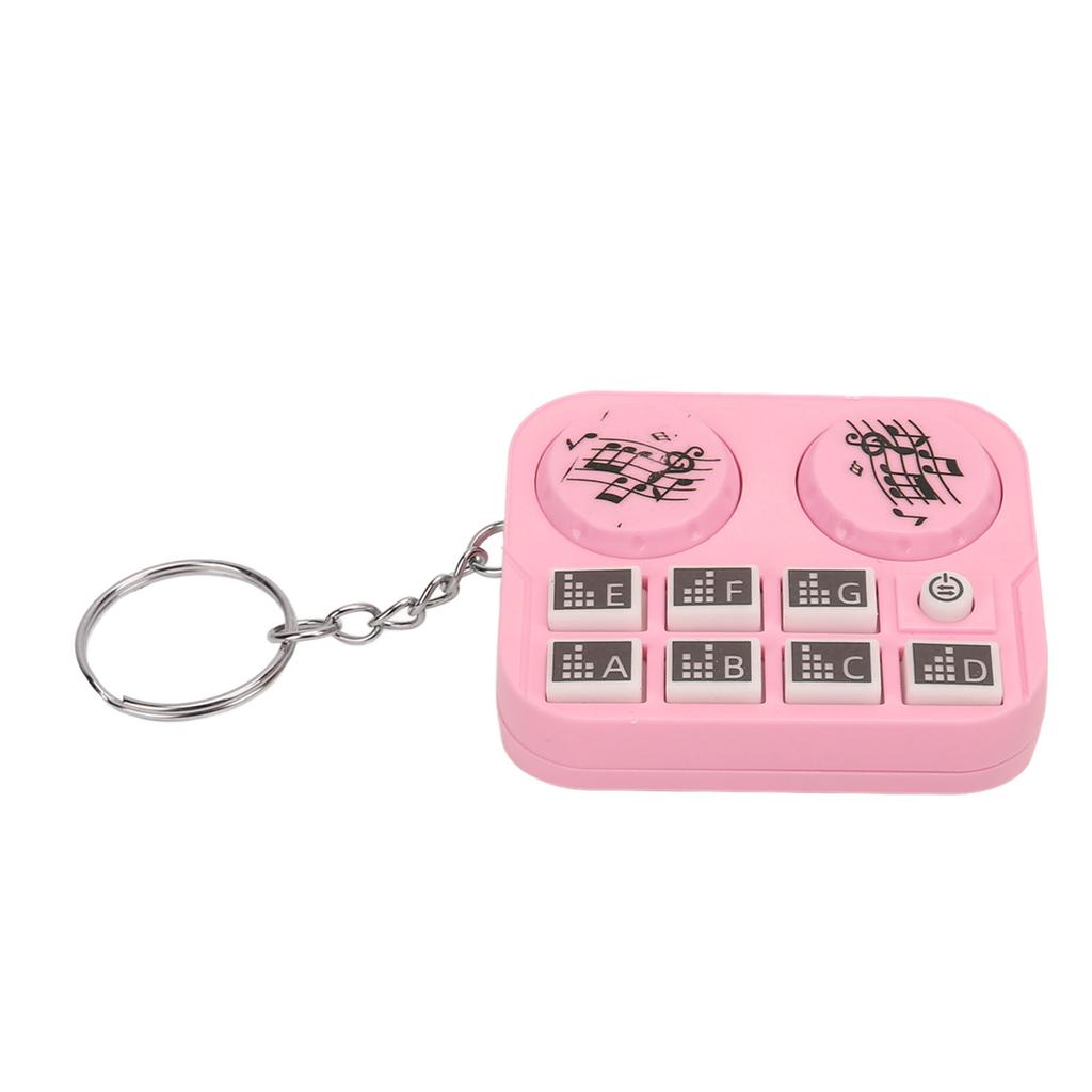 Keychain Colorful Lights DJ Disc Player Design Automatic Play and Self Press Mode Portable DJ Keyring