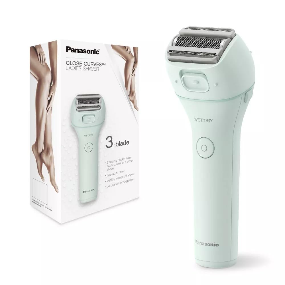 Panasonic Close Curve Women Electric Shaver ES-WL60-G Cordless 3-Blade Wet and Dry Mint