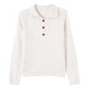 Women's Color-Block High-Neck Cashmere and Wool Sweater with Sequin Details, Tummy-Tucking Design