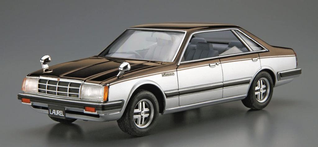 Aoshima Bunka Kyozaisha Modellbilsserien Nissan HC31 Laurel 2000 Turbo Medaljör 1982 Plastmodell Gjutfärg 1/24 Nr.138