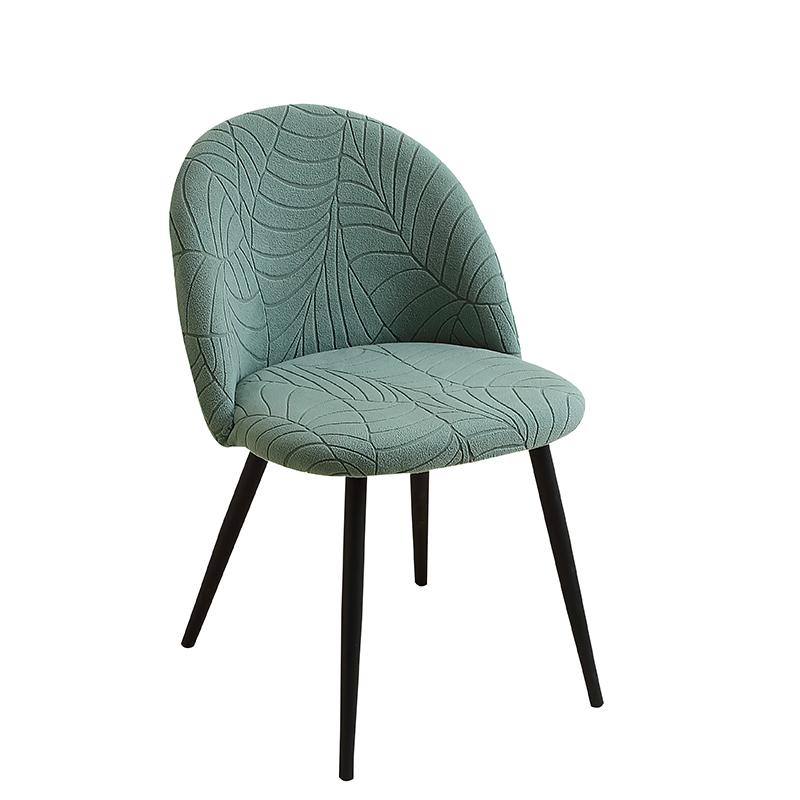 1/2/4/6Pcs Leaves Jacquard Chair Cover Stretch Duckbill Curved Dining Chair Slipcover Anti-Dirty Chairs Covers For Wedding El