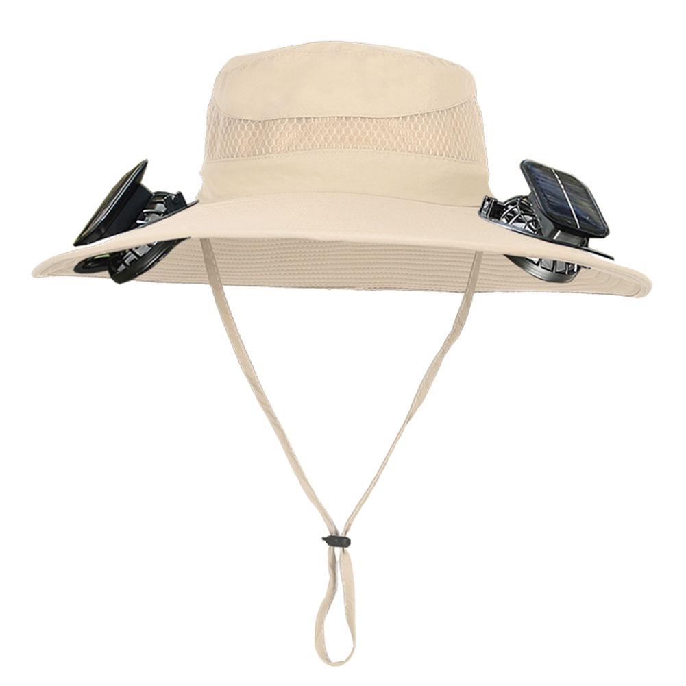 Solar Fan Hat Portable Sun Cap Summer hat USB Rechargeable Single/Dual Cooling Fan Fishing Hat Fisherman Hiking Mountaineering