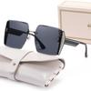 Fashion Square Women Shades Glasses Gradient Color Lens Oversize Sunglasses For Female Outdoor Anti UV Large Frame Eyewear